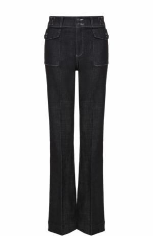 Расклешенные джинсы со стрелками Victoria by Beckham. Цвет: синий