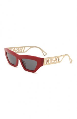 Солнцезащитные очки Versace. Цвет: бордовый