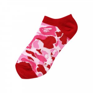 Короткие носки с камуфляжным принтом BAPE ABC, розовые A BATHING APE