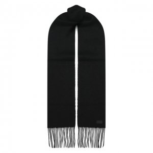 Шерстяной шарф Saint Laurent. Цвет: чёрный