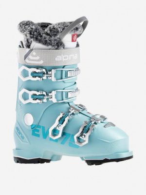 Ботинки горнолыжные женские Eve 75, Голубой Alpina. Цвет: голубой