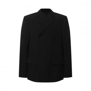 Шерстяной пиджак Balenciaga. Цвет: чёрный