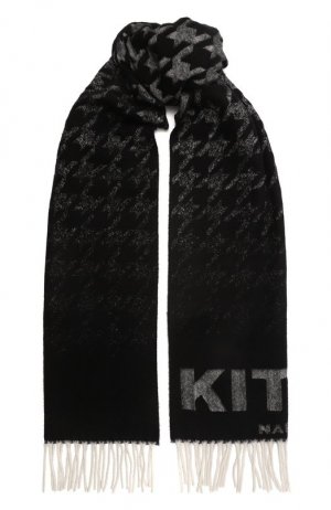 Кашемировый шарф Kiton. Цвет: чёрно-белый