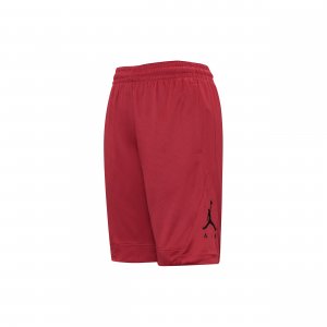 Air Rise Striped Triangle Logo Print Quick-Dry Knit Basketball Shorts Men Bottoms Red BV5265-687 Jordan