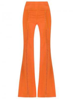 Flared trousers Giuliana Romanno. Цвет: жёлтый и оранжевый