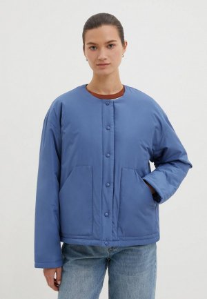 Куртка утепленная Finn Flare. Цвет: синий