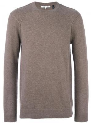 Кашемировый пуловер Helmut Lang. Цвет: телесный