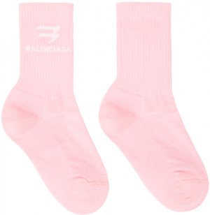 Розовые теннисные носки Sporty B Balenciaga