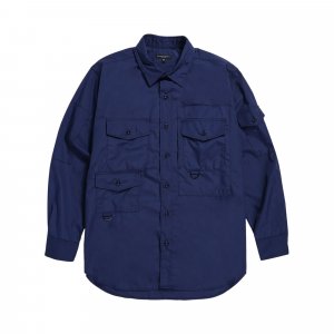 Рубашка темно-синяя Engineered Garments