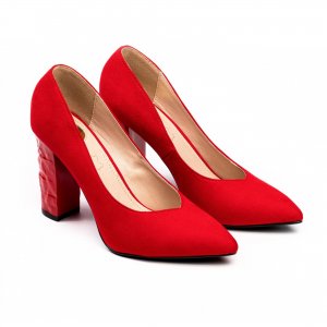Женские туфли-лодочки (Aurora 1251000), красные Buffalo shoes. Цвет: красный
