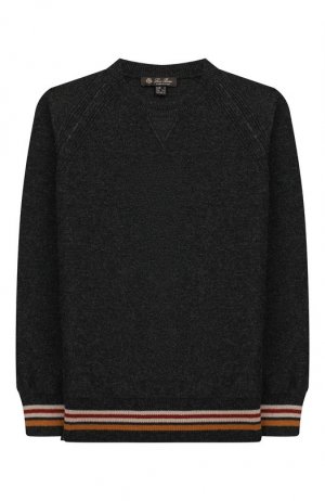 Кашемировый пуловер Loro Piana. Цвет: серый