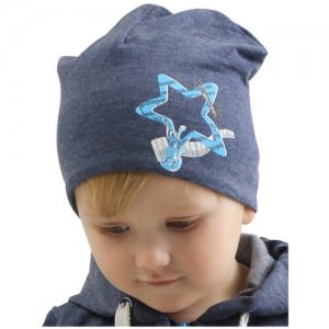 Шапочка для мальчика Babyglory SuperStar размер: 42-44 цвет: синий. Цвет: синий
