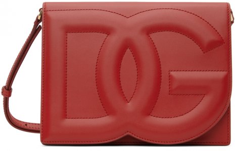Красная сумка через плечо с логотипом DG Dolce&Gabbana