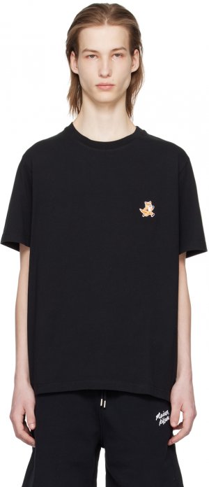 Черная футболка Speedy Fox Maison Kitsune, цвет Black Kitsuné