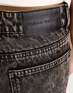 Коричнево-серые широкие джинсы Urban Revivo
