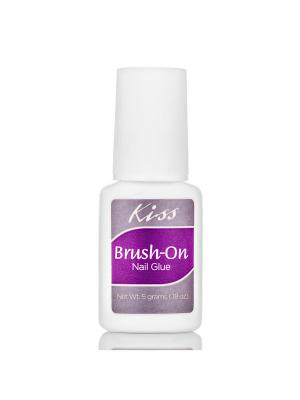 Клей для ногтей c кисточкой 5g Kiss Brush-on Nail Glue DGBGL02. Цвет: прозрачный