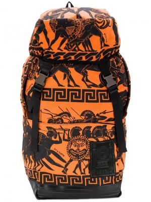 Рюкзак с принтом War KTZ. Цвет: оранжевый