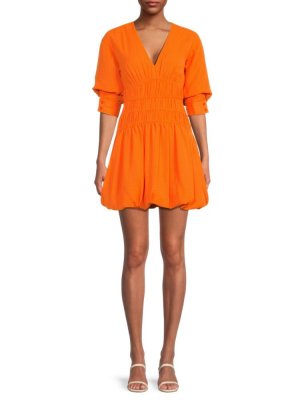 Мини-платье Diem с пышной юбкой , оранжевый Jonathan Simkhai