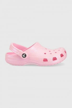 Детские тапочки CLASSIC GLITTER CLOG, розовый Crocs