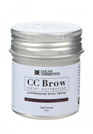 Хна для бровей CC Brow в баночке (темно-коричневый), 5 гр. Цвет: коричневый