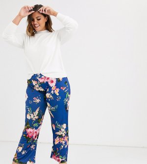 Расклешенные брюки с цветочным принтом -Мульти Koko