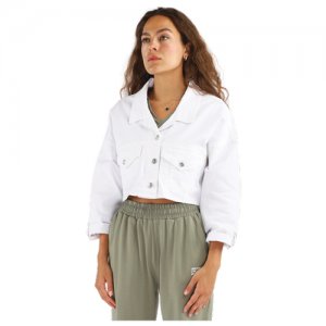 Куртка джинсовая женская A PASSION PLAY, демисезонная SQ69176, цвет белый, размер XS Play. Цвет: белый