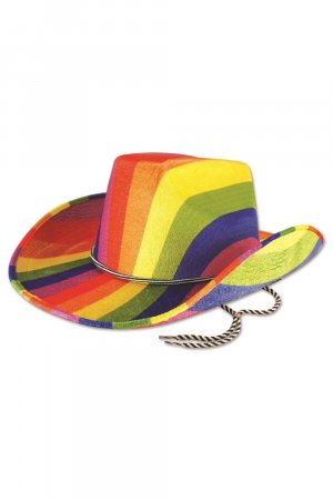 Радужная ковбойская шляпа , мультиколор Bristol Novelty