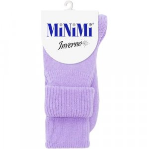 Носки, размер 0 (one size), фиолетовый MiNiMi. Цвет: фиолетовый