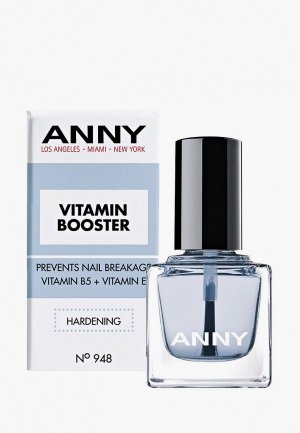 Базовое покрытие Anny для предупреждения растрескивания ногтей с витаминами Е и В5 Vitamin Booster прозрачный №948, 15 мл. Цвет: прозрачный