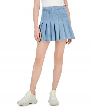 Джинсовая мини-юбка со складками для подростков Celebrity Pink