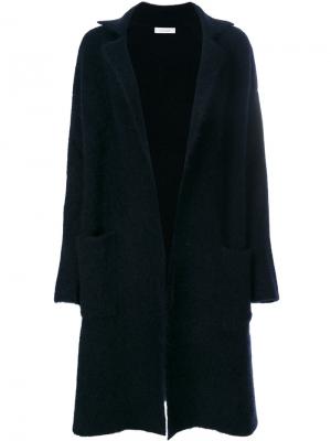 Однобортное пальто Cruciani. Цвет: синий