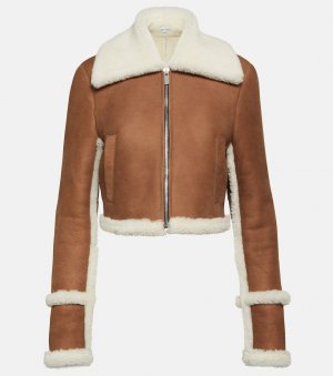 Замшевая куртка на овчине , коричневый Magda Butrym
