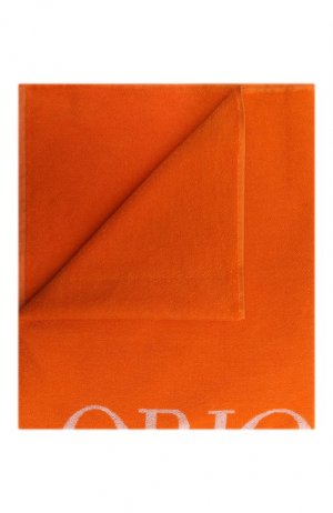 Хлопковое полотенце Emporio Armani. Цвет: оранжевый