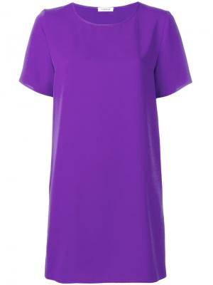 Короткое платье прямого кроя P.A.R.O.S.H.. Цвет: фиолетовый