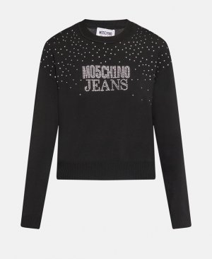 Джемпер с длинными рукавами , черный Moschino Jeans
