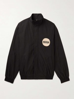 Куртка из хлопкового рипстопа с аппликацией логотипа ADISH, черный Adish