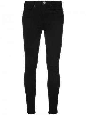 Облегающие джинсы с дыркой на колене Mcguire Denim. Цвет: чёрный