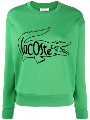 Джемпер с логотипом Lacoste. Цвет: зеленый