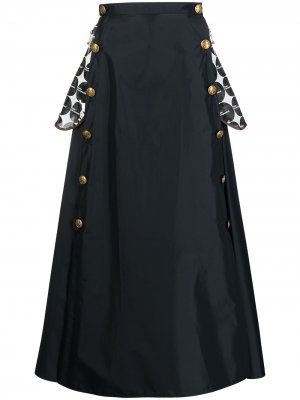 High waisted A-line skirt Kolor. Цвет: черный