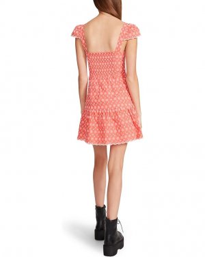 Платье Two-Tone Ditsy Cotton Eyelet Bustier Mini Dress, цвет Duberry Betsey Johnson