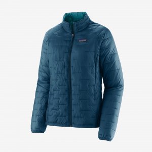 Женская куртка-пуховик микро , лагом синий Patagonia