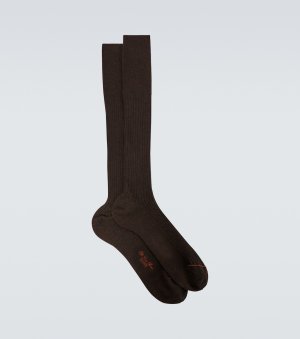 Носки из кашемира и шелка , коричневый Loro Piana