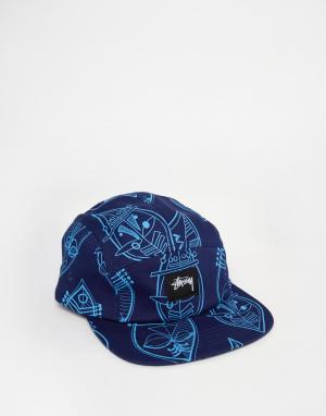 Туристическая кепка Zulu Stussy. Цвет: синий