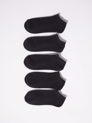 Набор коротких носков (5 пар в комплекте) zolla. Цвет: черный