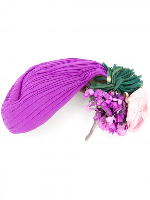 Шляпа 1940-х годов с цветочным декором A.N.G.E.L.O. Vintage Cult. Цвет: фиолетовый