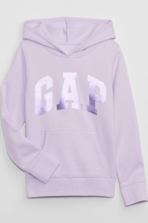 Пуловер с капюшоном логотипом Gap, фиолетовый GAP