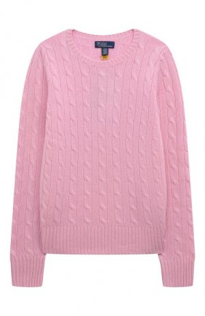 Кашемировый пуловер Polo Ralph Lauren. Цвет: розовый