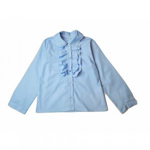 Школьная блуза , размер 122/64, голубой Сказка. Цвет: голубой