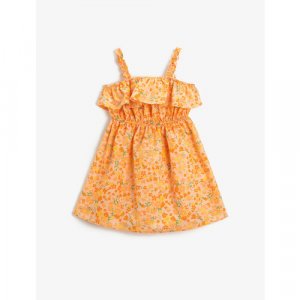 Платье , размер 116/122, оранжевый KOTON. Цвет: оранжевый