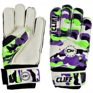 Вратарские перчатки , размер 6, фиолетовый Cliff. Цвет: фиолетовый/черный/белый/зеленый